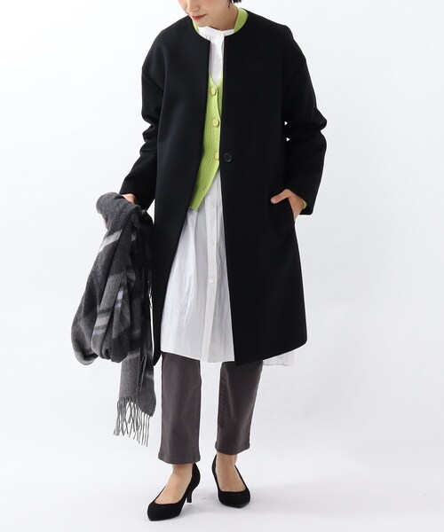 UNTITLED（アンタイトル）の「◇「L」メイユールカシミヤ ノーカラー