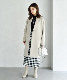 UNTITLED（アンタイトル）の「◇「L」メイユールカシミヤ ノーカラー 