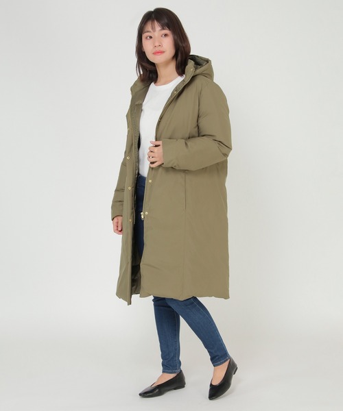 ikka（イッカ）の「軽量シームレス風ダウンコート（ダウンジャケット