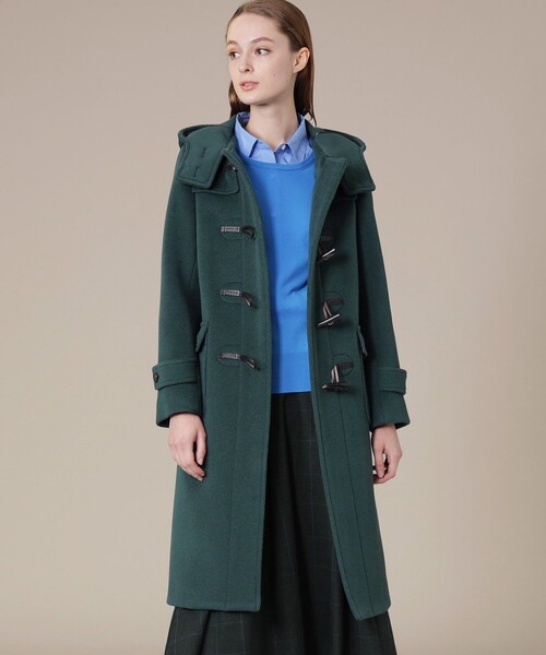 MACKINTOSH LONDON（マッキントッシュ ロンドン）の「ウールカルゼダッフルコート（ダッフルコート・レディース・ネイビー/グリーン系その他5・38/40）」の2枚目の写真