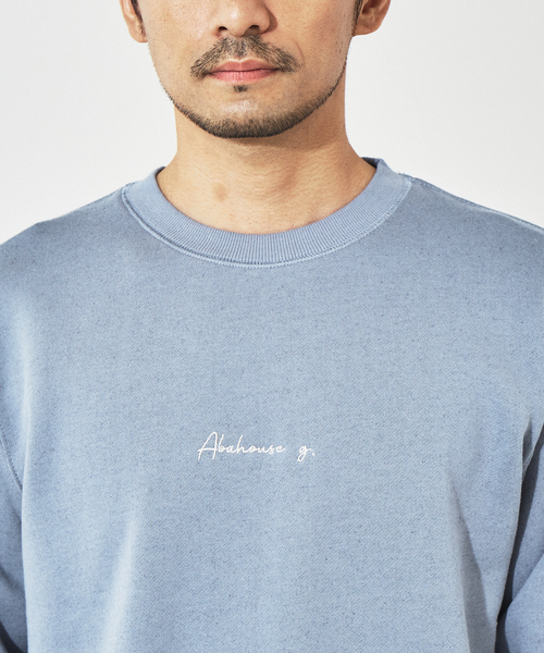 ABAHOUSE GRAY(アバハウスグレイ)の「刺繍 裏起毛 配色 プルオーバー スウェット(スウェット・メンズ・ピンクベージュ/チャコールグレー/グレイッシュブルー/ホワイト・46/48)」の8枚目の写真