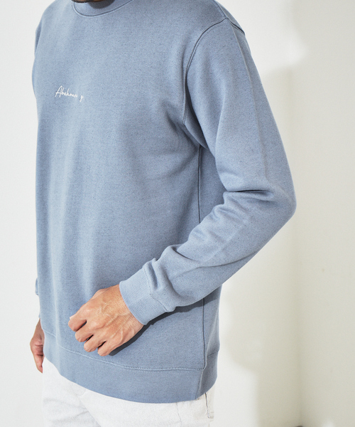ABAHOUSE GRAY(アバハウスグレイ)の「刺繍 裏起毛 配色 プルオーバー スウェット(スウェット・メンズ・ピンクベージュ/チャコールグレー/グレイッシュブルー/ホワイト・46/48)」の10枚目の写真