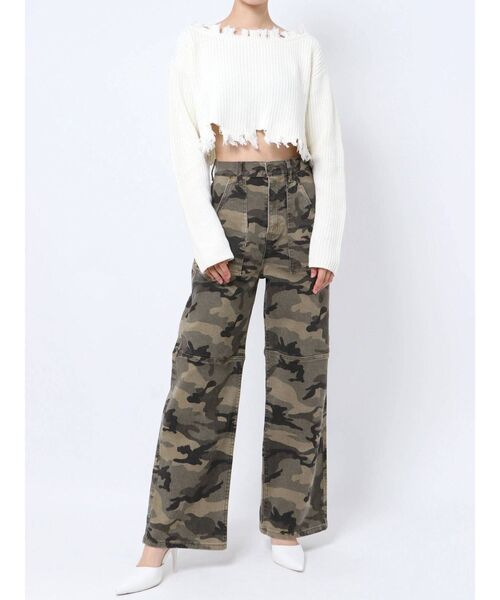 GYDA（ジェイダ）の「グラインダーオフショルニットトップス（ニット/セーター・レディース・オフホワイト/パープル/ベージュ・FREE）」の19枚目の写真