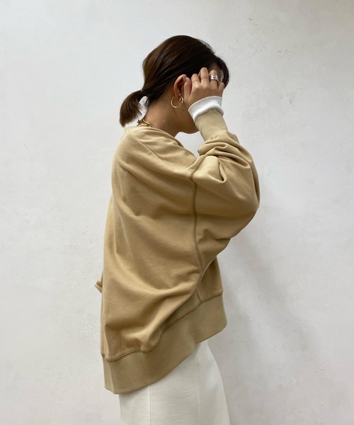 DouDou（ドゥドゥ）の「【WEB限定】リブ切替ドルマンカーディガン（カーディガン/ボレロ・レディース・チャコールグレー/ベージュ/アイボリー・FREE）」の12枚目の写真