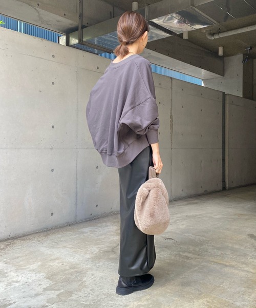 DouDou（ドゥドゥ）の「【WEB限定】リブ切替ドルマンカーディガン（カーディガン/ボレロ・レディース・チャコールグレー/ベージュ/アイボリー・FREE）」の17枚目の写真