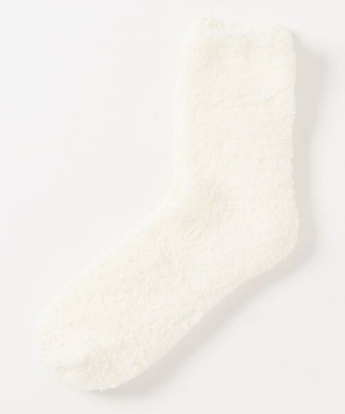 「kakko」(カッコ)の「レディース もこもこあったかソックス靴下(ソックス/靴下・レディース・ブラック/ホワイト/ブラウン/ブルー/レッド/ライトグリーン/スカイブルー/イエロー/ベージュ/ターコイズブルー/ピンク/ベビーピンク/ライトイエロー/グレー/ライトブルー/ライトパープル/ダークグレー/パープル/サックスブルー/サーモンピンク・FREE)」の2枚目の写真