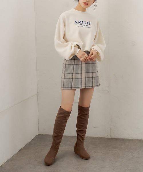 OLIVE des OLIVE（オリーブデオリーブ）の「スタイルアップミニスカート（スカート・レディース・ベージュ/ブラウン/グレー・FREE）」の10枚目の写真