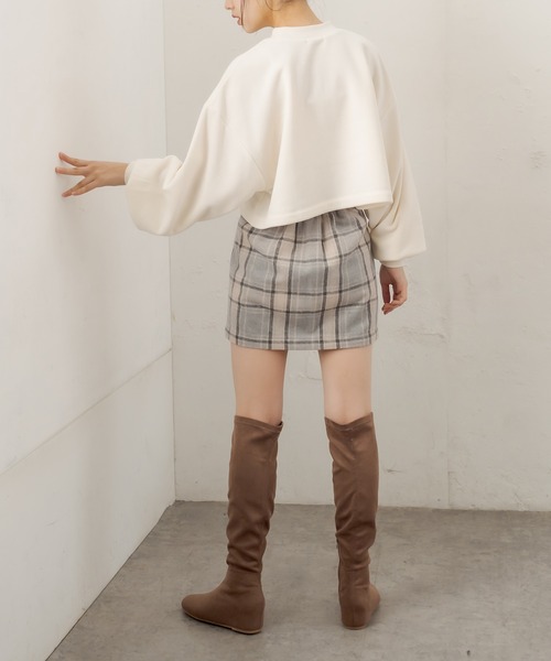 OLIVE des OLIVE（オリーブデオリーブ）の「スタイルアップミニスカート（スカート・レディース・ベージュ/ブラウン/グレー・FREE）」の6枚目の写真