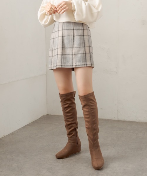 OLIVE des OLIVE（オリーブデオリーブ）の「スタイルアップミニスカート（スカート・レディース・ベージュ/ブラウン/グレー・FREE）」の14枚目の写真