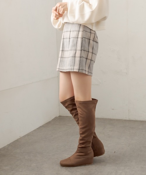 OLIVE des OLIVE（オリーブデオリーブ）の「スタイルアップミニスカート（スカート・レディース・ベージュ/ブラウン/グレー・FREE）」の19枚目の写真