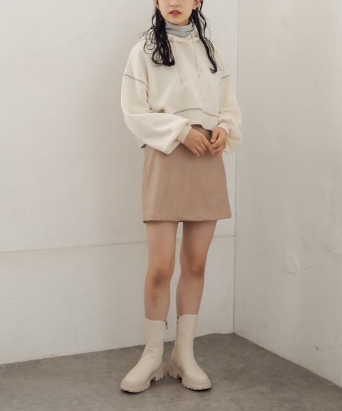 OLIVE des OLIVE（オリーブデオリーブ）の「スタイルアップミニスカート（スカート・レディース・ベージュ/ブラウン/グレー・FREE）」の21枚目の写真