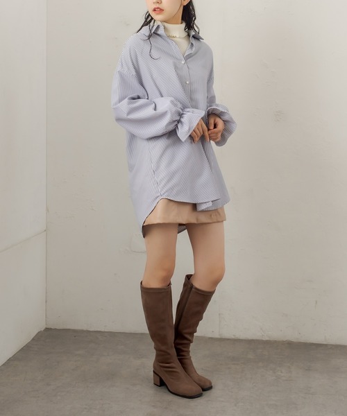 OLIVE des OLIVE（オリーブデオリーブ）の「スタイルアップミニスカート（スカート・レディース・ベージュ/ブラウン/グレー・FREE）」の12枚目の写真