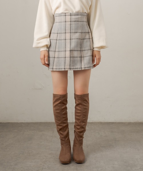 OLIVE des OLIVE（オリーブデオリーブ）の「スタイルアップミニスカート（スカート・レディース・ベージュ/ブラウン/グレー・FREE）」の22枚目の写真