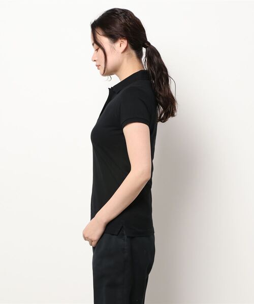 GIORDANO（ジョルダーノ）の「[ GIORDANO ] 抗菌ストレッチフラット半袖ポロシャツ（ポロシャツ・レディース・ホワイト/ブラック/ブルー・X-LARGE/LARGE/MEDIUM/SMALL）」の18枚目の写真