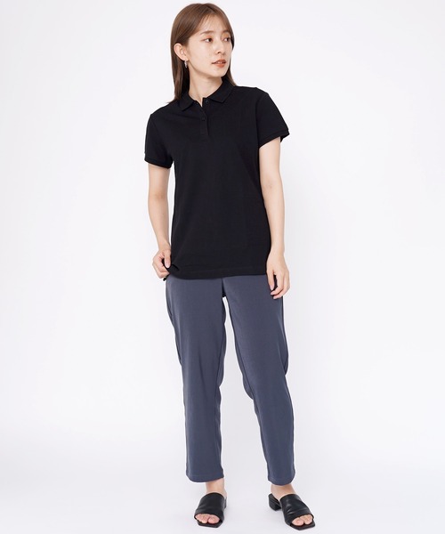 GIORDANO（ジョルダーノ）の「[ GIORDANO ] 抗菌ストレッチフラット半袖ポロシャツ（ポロシャツ・レディース・ホワイト/ブラック/ブルー・X-LARGE/LARGE/MEDIUM/SMALL）」の8枚目の写真