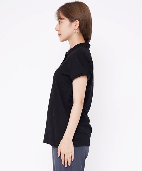 GIORDANO（ジョルダーノ）の「[ GIORDANO ] 抗菌ストレッチフラット半袖ポロシャツ（ポロシャツ・レディース・ホワイト/ブラック/ブルー・X-LARGE/LARGE/MEDIUM/SMALL）」の14枚目の写真