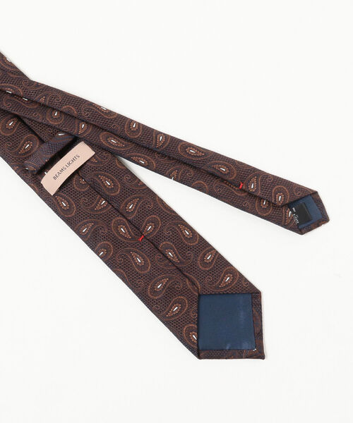 BEAMS LIGHTS(ビームスライツ)の「BEAMS LIGHTS / ペイズリー ネクタイ 21(ネクタイ・メンズ・ブラウン/ネイビー・FREE)」の3枚目の写真