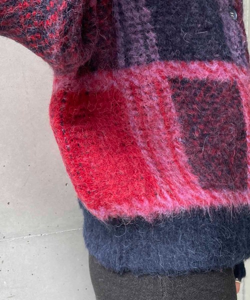 CAPRICIEUX LE'MAGE（カプリシューレマージュ）の「チェック2WAYカーディガン（カーディガン/ボレロ・レディース・ブラウン/レッド・FREE）」の13枚目の写真