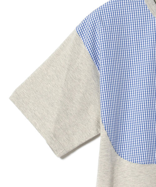 ALOYE(アロイ)の「ALOYE / Shirt Fabrics Short Sleeve Big Fit T-shirt(Tシャツ/カットソー・メンズ・ホワイト/グレー・MEDIUM/X-LARGE/LARGE)」の8枚目の写真