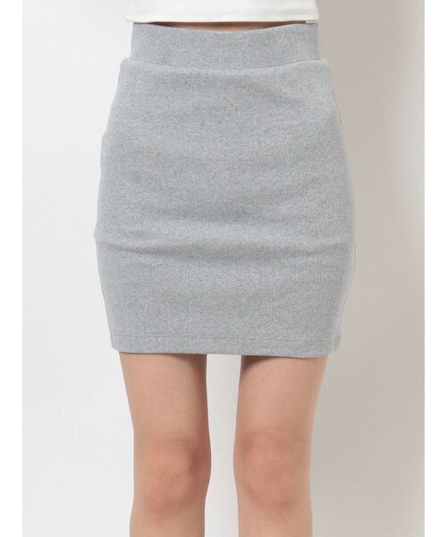 GYDA(ジェイダ)の「テレコタイトスカートライクショートパンツ(スカート・レディース・グレー/ブラック・FREE)」の10枚目の写真