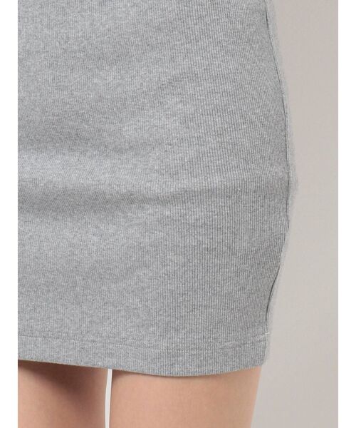 GYDA(ジェイダ)の「テレコタイトスカートライクショートパンツ(スカート・レディース・グレー/ブラック・FREE)」の5枚目の写真