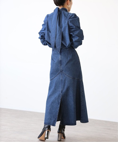 VERMEIL par iena(ヴェルメイユパーイエナ)の「《追加》デニムWステッチスカート(デニムスカート・レディース・ネイビー・36/38/40)」の20枚目の写真