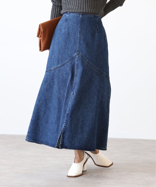 VERMEIL par iena(ヴェルメイユパーイエナ)の「《追加》デニムWステッチスカート(デニムスカート・レディース・ネイビー・36/38/40)」の8枚目の写真