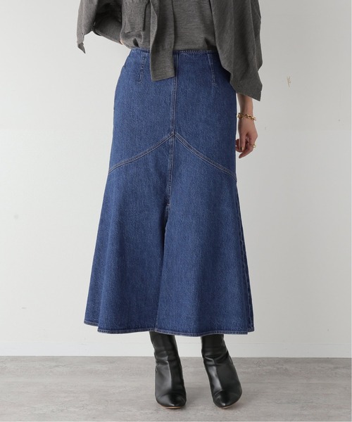 VERMEIL par iena(ヴェルメイユパーイエナ)の「《追加》デニムWステッチスカート(デニムスカート・レディース・ネイビー・36/38/40)」の22枚目の写真
