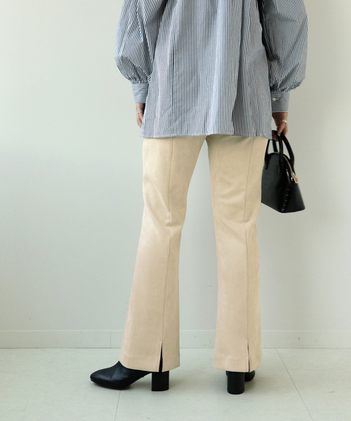 Simplicite(サンプリシテ)の「スリムフレアパンツ◆(その他パンツ・レディース・カーキ/ブラック/アイボリー・38/36)」の2枚目の写真