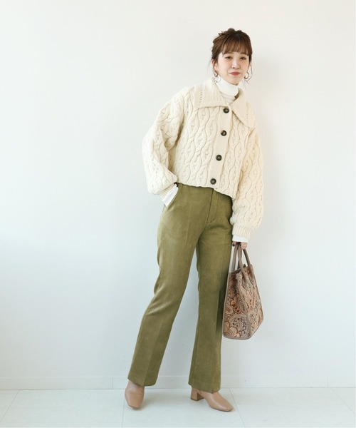 Simplicite(サンプリシテ)の「スリムフレアパンツ◆(その他パンツ・レディース・カーキ/ブラック/アイボリー・38/36)」の14枚目の写真