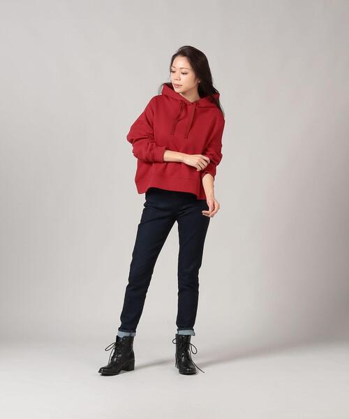 To b. by agnes b.（トゥービーバイアニエスベー）の「WS44 HOODIE マカロンカラーフーディー（パーカー・レディース・レッド・40/38）」の5枚目の写真