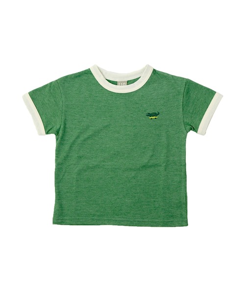 DILASH(ディラッシュ)の「接触冷感ポイント刺繍Tシャツ(Tシャツ/カットソー・キッズ・グレー/ブルー/グリーン/チャコール・90/100/110/120/80/130/140)」の3枚目の写真