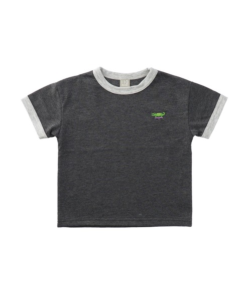 DILASH(ディラッシュ)の「接触冷感ポイント刺繍Tシャツ(Tシャツ/カットソー・キッズ・グレー/ブルー/グリーン/チャコール・90/100/110/120/80/130/140)」の1枚目の写真