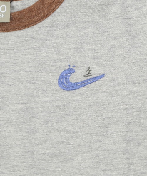 DILASH(ディラッシュ)の「接触冷感ポイント刺繍Tシャツ(Tシャツ/カットソー・キッズ・グレー/ブルー/グリーン/チャコール・90/100/110/120/80/130/140)」の6枚目の写真