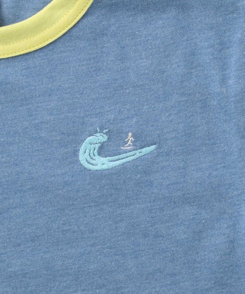 DILASH(ディラッシュ)の「接触冷感ポイント刺繍Tシャツ(Tシャツ/カットソー・キッズ・グレー/ブルー/グリーン/チャコール・90/100/110/120/80/130/140)」の9枚目の写真