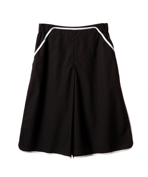 ASTRAET（アストラット）の「ASTRAET(アストラット) コットンパイピング8分丈ワイドパンツ◆（その他パンツ・レディース・ブラック/ベージュ・0/1）」の2枚目の写真