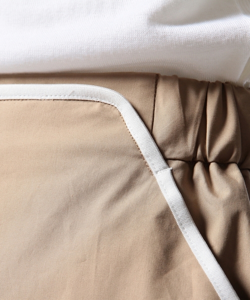 ASTRAET（アストラット）の「ASTRAET(アストラット) コットンパイピング8分丈ワイドパンツ◆（その他パンツ・レディース・ブラック/ベージュ・0/1）」の9枚目の写真