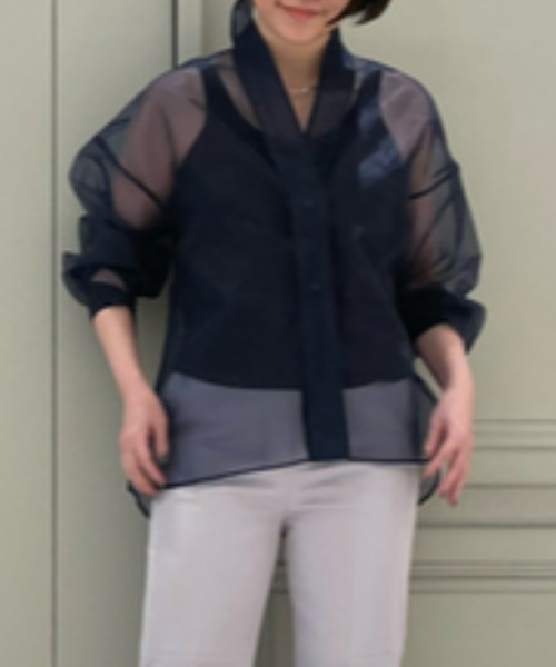 styling/（スタイリング）の「オーガンザシャツブラウス（シャツ 