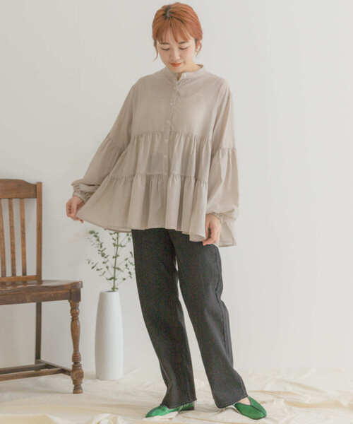 ITEMS URBANRESEARCH(アイテムズ アーバンリサーチ)の「デニムストレートパンツ(デニムパンツ・レディース・アイボリー/インディゴブルー/ブラック・MEDIUM/SMALL)」の9枚目の写真