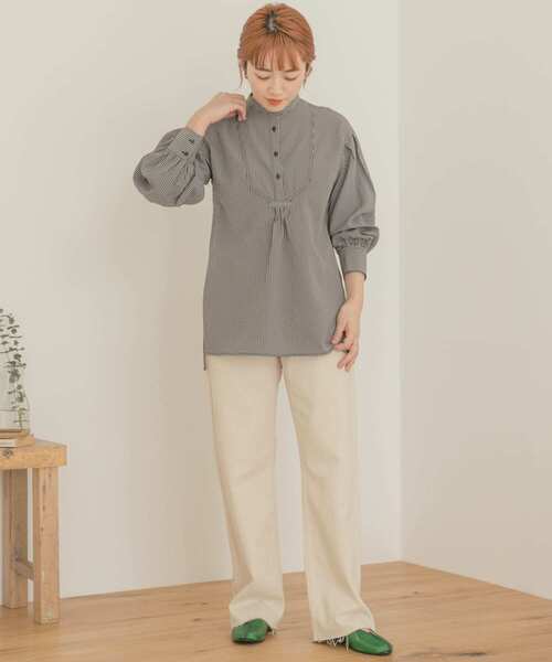 ITEMS URBANRESEARCH(アイテムズ アーバンリサーチ)の「デニムストレートパンツ(デニムパンツ・レディース・アイボリー/インディゴブルー/ブラック・MEDIUM/SMALL)」の11枚目の写真