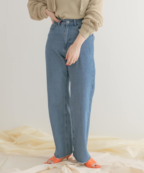 ITEMS URBANRESEARCH(アイテムズ アーバンリサーチ)の「デニムストレートパンツ(デニムパンツ・レディース・アイボリー/インディゴブルー/ブラック・MEDIUM/SMALL)」の14枚目の写真