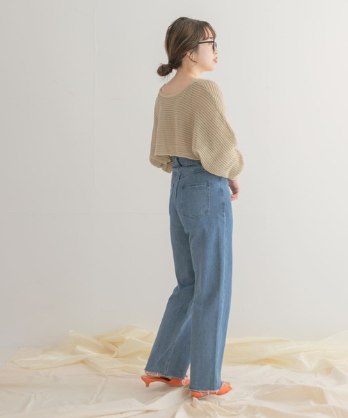 ITEMS URBANRESEARCH(アイテムズ アーバンリサーチ)の「デニムストレートパンツ(デニムパンツ・レディース・アイボリー/インディゴブルー/ブラック・MEDIUM/SMALL)」の20枚目の写真