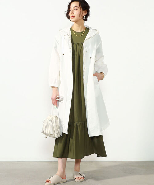 NOLLEY’S(ノーリーズ)の「◇【WEB限定】布帛切り替えティアードカットワンピース(ワンピース・レディース・ブラック/オフホワイト/オリーブ/インディゴブルー・FREE)」の13枚目の写真