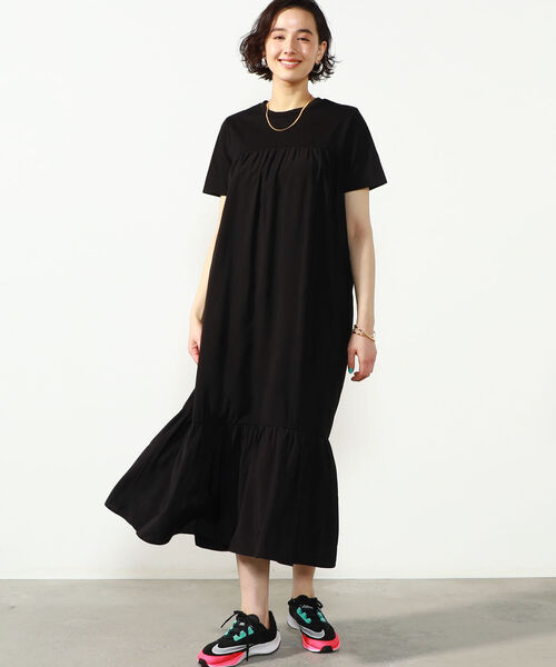 NOLLEY’S(ノーリーズ)の「◇【WEB限定】布帛切り替えティアードカットワンピース(ワンピース・レディース・ブラック/オフホワイト/オリーブ/インディゴブルー・FREE)」の17枚目の写真