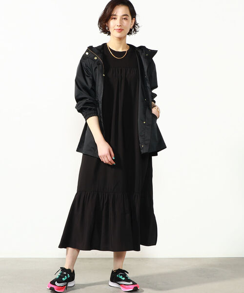 NOLLEY’S(ノーリーズ)の「◇【WEB限定】布帛切り替えティアードカットワンピース(ワンピース・レディース・ブラック/オフホワイト/オリーブ/インディゴブルー・FREE)」の19枚目の写真