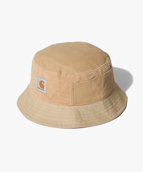Carhartt(カーハート)の「carhartt MEDLEY BUCKET HAT(ハット・メンズ・ブラック/ベージュ・M/L)」の1枚目の写真