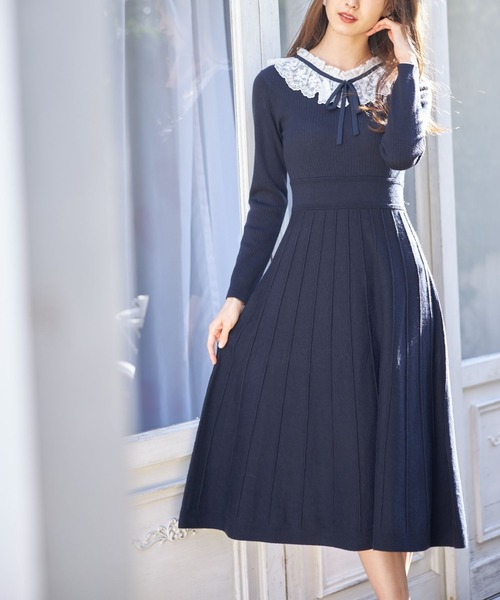 tocco closet（トッコ クローゼット）の「リボン×フリルレース襟付き