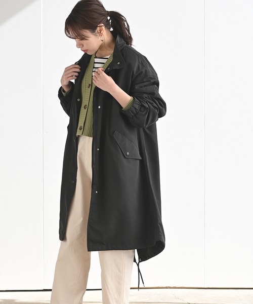 rps(アールピーエス)の「オーバースタンドモッズコート(モッズコート・レディース・ブラック/カーキ/グレイッシュベージュ・M)」の6枚目の写真