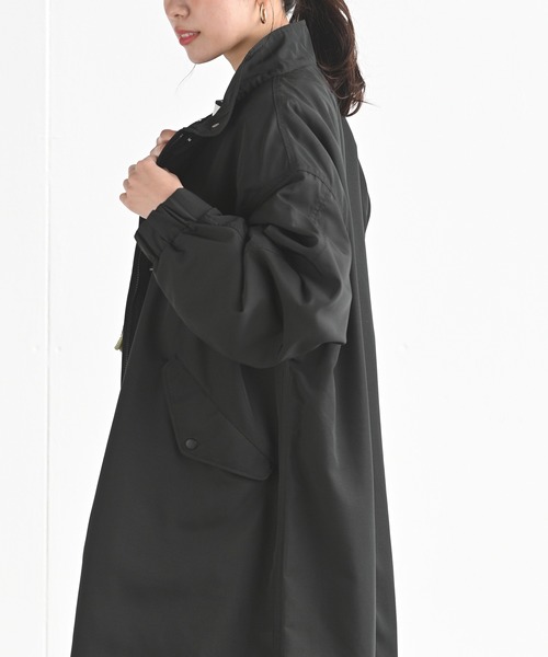 rps(アールピーエス)の「オーバースタンドモッズコート(モッズコート・レディース・ブラック/カーキ/グレイッシュベージュ・M)」の9枚目の写真