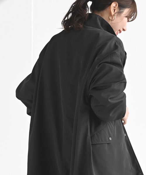 rps(アールピーエス)の「オーバースタンドモッズコート(モッズコート・レディース・ブラック/カーキ/グレイッシュベージュ・M)」の10枚目の写真